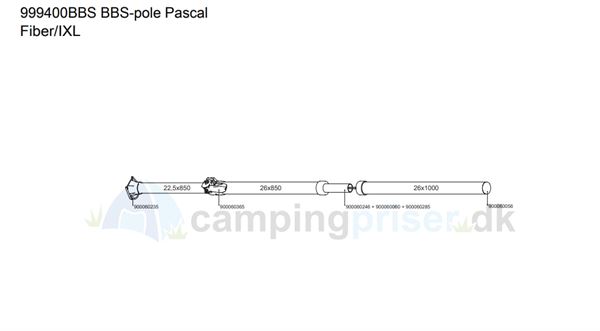 Isabella BBS-stang til Ventura Pascal i IXL fiber med Fixus beslag