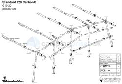 Isabella G19-20 CarbonX stel standard 250 - passer til a-målene 1000, 1015, 1025, 1050 og 1075