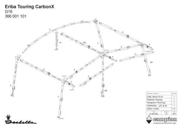 Isabella CarbonX stel til Hymer Feeling og Touring