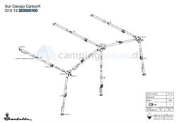 Isabella G10-13 CarbonX stel Sun Shine Plus - passer til a-målene 800 og 825