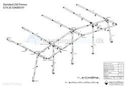 Isabella komplet stel G19-20 til Ventura D250 i Prenox