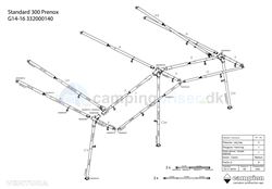 Isabella komplet stel G4-16 til Ventura D300 i Prenox (stål)