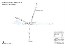Isabella G16-18 CarbonX stel Cosy Corner - passer til a-målene 900, 915, 925, 940, 950, 962, 975 og 989