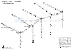 CarbonX stel Frontsolsejl Eclipse 20/21 2019