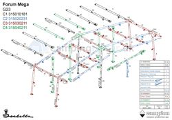 Isabella G23 MegaFrame stel til Forum - passer til a-målene 1200 og 1225