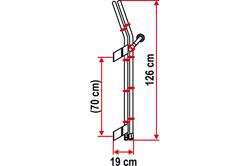 Stige 8 trin Fiamma DeLuxe i kraftig udførelse