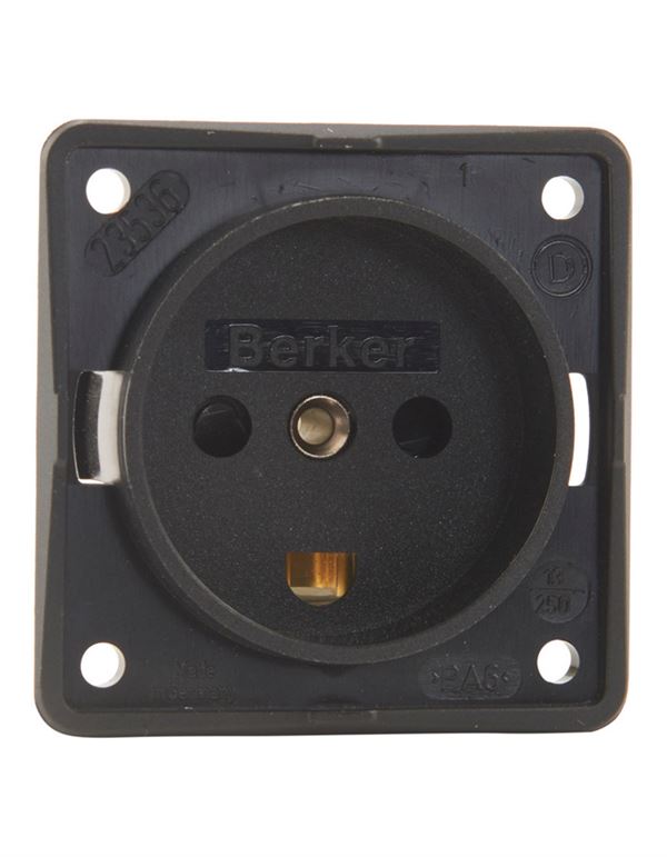 Stikdåse 230V matsort Berker