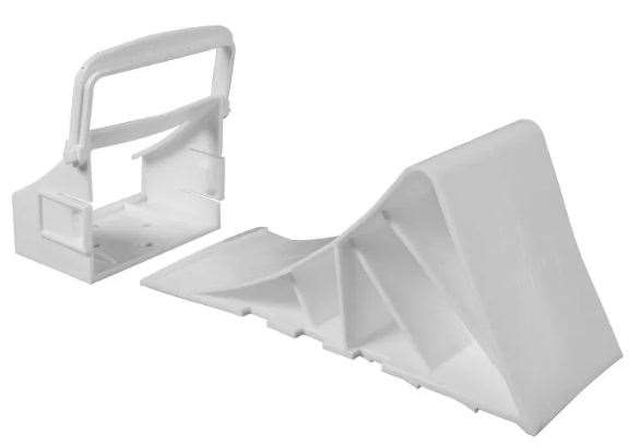 Stopklods til hjul incl. holder