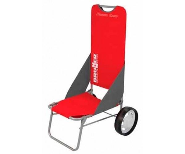 strandstol foldbar beach rød brunner