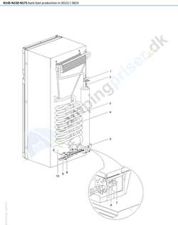 Tænd elektrode Thetford køleskab N145LCD til N180LCD.