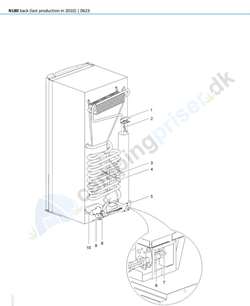 Tænd elektrode Thetford køleskab N145LCD til N180LCD.