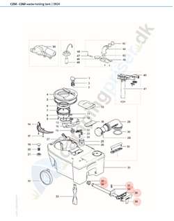 Bundtank Thetford toilet C250 - C260
