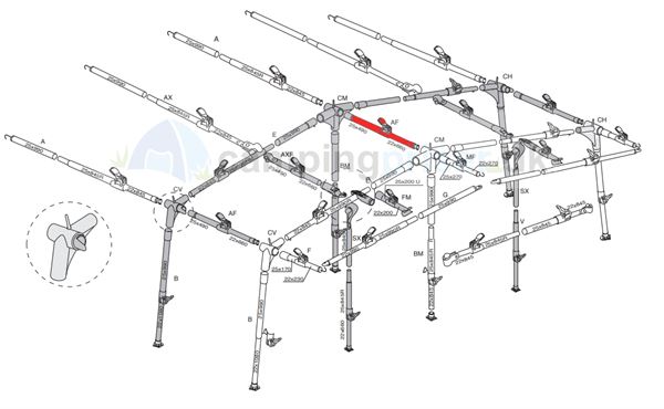 Isabella AF-stang til Isabella Forum - Zinox med T-Rex med bajonetkobling