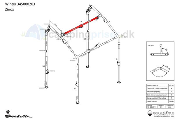 Isabella H-stang tagstang til Isabella Winter i Zinox med GripOn og T-Rex beslag