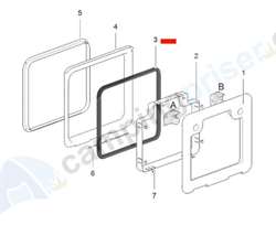 Thetford Serviceklap model 3 pakning