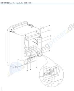 Varmelegeme AC 230 V - 157W Thetford køleskab N90 og N112