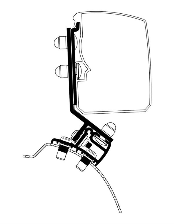 Thule Beslag for PSA Minivan markise 3200