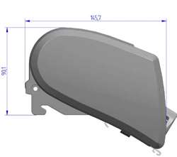 Thule markise 6300 375 cm grå boks