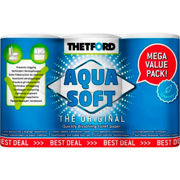 Thetford Toiletpapir Aqua Soft 6 rl.