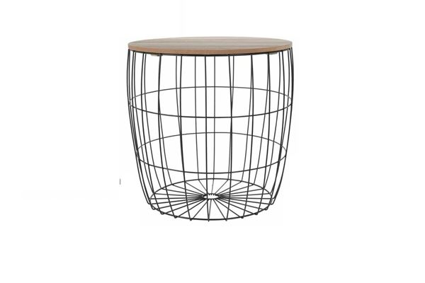 Trådkurv med topplade (Ø38cm.)