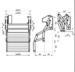 Elektrisk trappetrin, Omni-Step 12 V, dobbelt