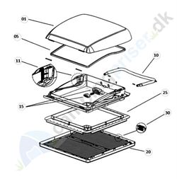 "Heki Mini" Lås til tagluge 