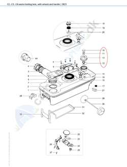 Trykventil Thetford toilet C2 - C3 - C4