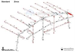 Udhængsstang kort (250-300) Zinox F-stang