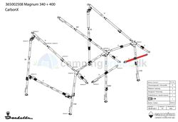 Isabella G-stang udhængsstang til Isabella Magnum i CarbonX 