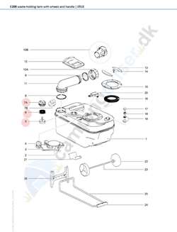 Thetford toilet C200 bundtank