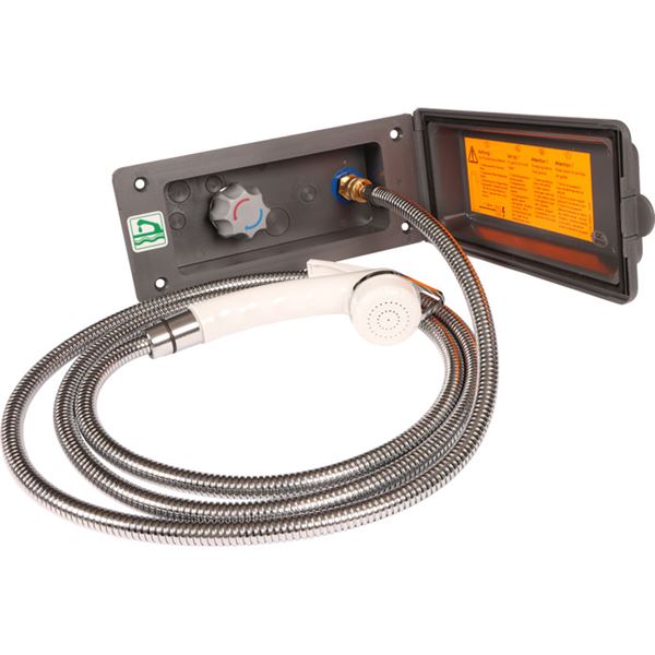 Reich Udvendig bruser med kontakt grå Blandingsbatteri Reich 