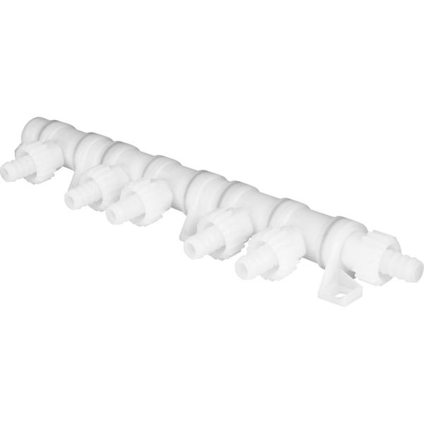 Vandfordeler 5-grenet med møtrik.