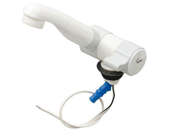 Vandhane "COMET London" koldt vand, farve Hvid/Grå