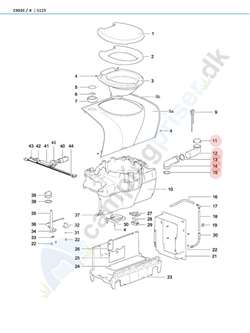  Vandpåfyldningsstuds Thetford toilet C500C - C502C
