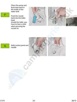 Vejledning til udskiftning af Magnetkontakt Thetford Toilet C402 - side 3