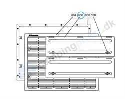 Dometic køleskab Vinterafdækning, mål 442,5 x 130,5 mm, farve hvid Fiat Bianco 210