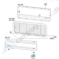Dometic køleskab Vinterafdækning, mål 442,5 x 130,5 mm, farve hvid Fiat Bianco 210