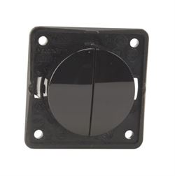 Vippekontakt 230V Dobbelt sort Berker