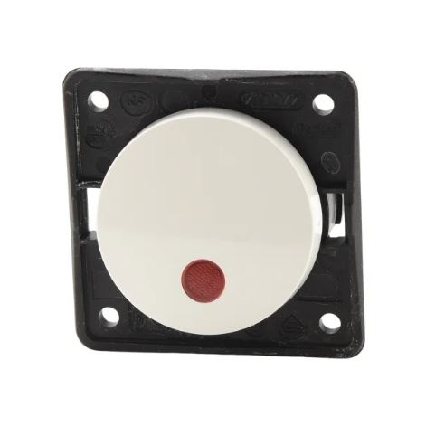 Vippekontakt med lys 230V Hvid Berker