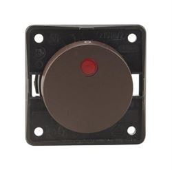 Vippekontakt med lys 230V Brun Berker