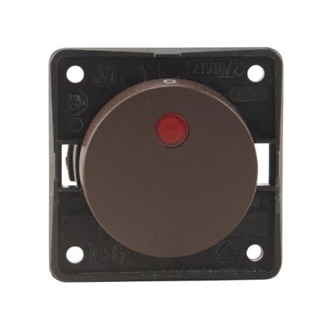 Vippekontakt med lys 230V Brun Berker