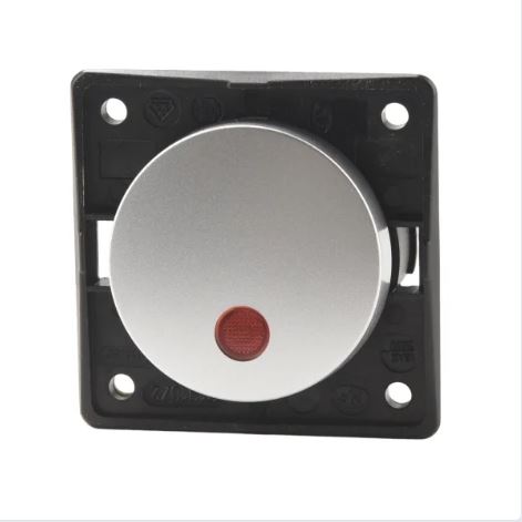 Vippekontakt med lys 230V matkrom Berker