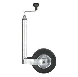 Winterhoff næsehjul med gummihjul 48 mm stamme