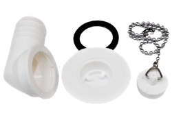 Afløbsstuds vinkel incl. prop