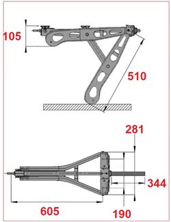 ALKO støtteben Adria