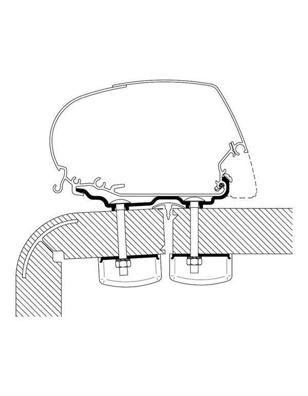 Thule Adapter 5200 "Hymer 2016"