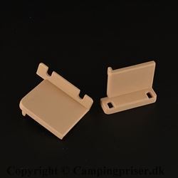 Beslag SP 176 for enden af Rastrollo gardinkassette  - højre og venstre