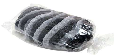 dørforhæng i piberensemodel. 56x185cm til campingvognsdør