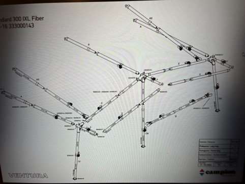 Stel G14-16 300 cm Fiber Ventura stangsæt 
