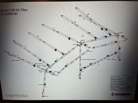 Stel G18 300 cm Fiber Ventura stangsæt 
